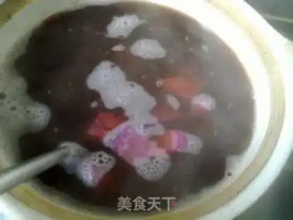 Make Purple sweet potato and red bean soup step 4