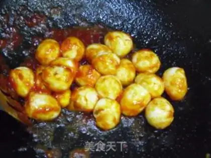 Make Quail eggs in tomato sauce step 7