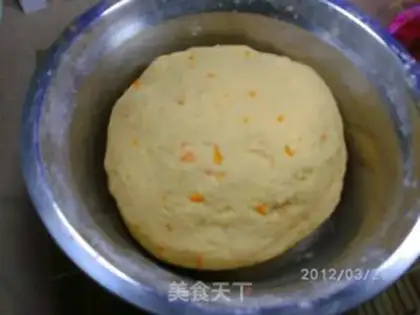 Make Orange-scented rose steamed buns step 8