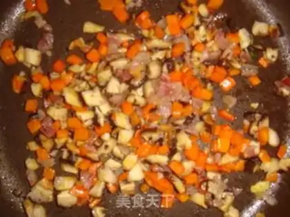 Make Salmon and egg fried rice step 5