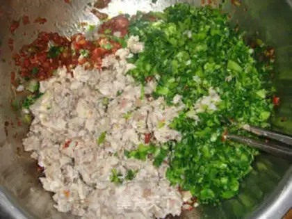 Make Pork bun with rapeseed mushroom step 10