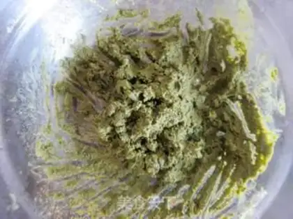 Make Oil-free matcha sesame steak bun step 0