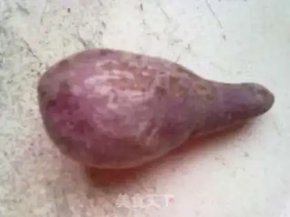 Make Purple sweet potato glutinous rice meatballs step 0