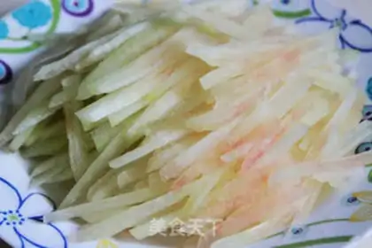Make Fresh watermelon peel step 1