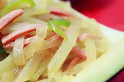 Make Fresh watermelon peel step 3
