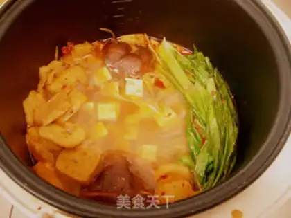 Make Qian-style spicy tofu pot step 6