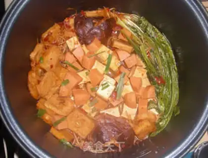 Make Qian-style spicy tofu pot step 7