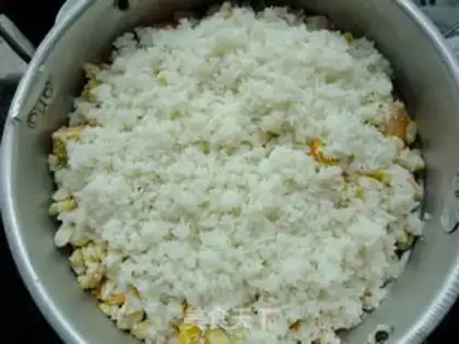 Make Steamed pork rice with sweet potato and pumpkin flour step 6