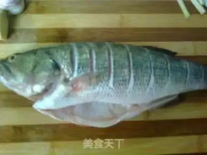Make steamed bass step 1