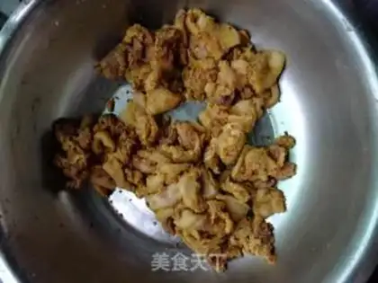 Make Steamed pork rice with sweet potato and pumpkin flour step 8
