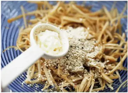Make Burdock salad step 9