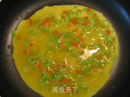 Make Balsam pear egg cake step 8