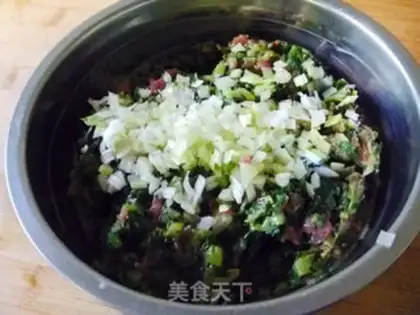 Make Coarse grains and cabbage pasted with cakes step 9