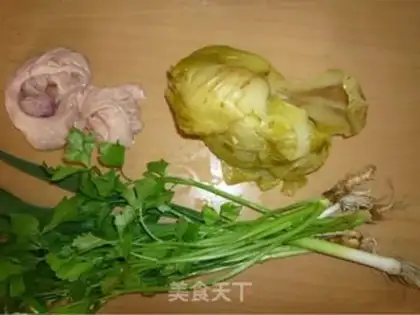 Make Chinese cabbage large intestine step 0