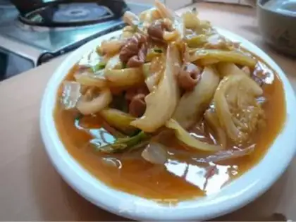 Make Chinese cabbage large intestine step 3