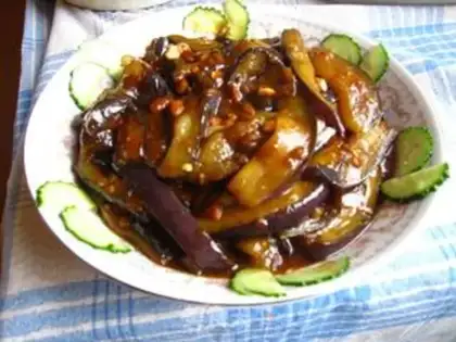 Make braised eggplant in soy sauce step 6