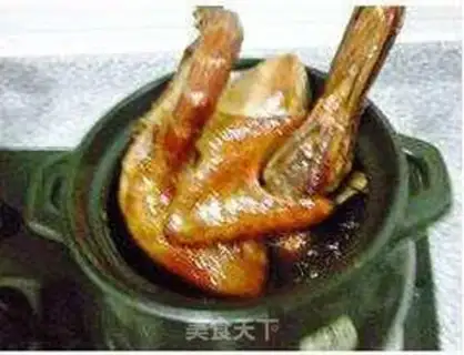 Make Jiang dried salted duck step 8