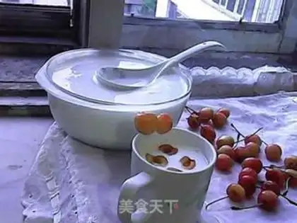 Make Cherry yogurt step 8