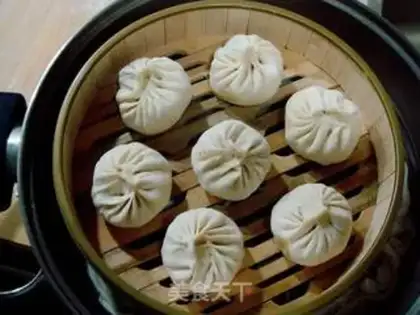 Make Cowpea and pork vegetable buns step 11