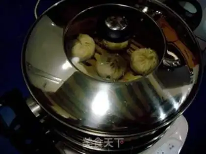 Make Cowpea and pork vegetable buns step 12