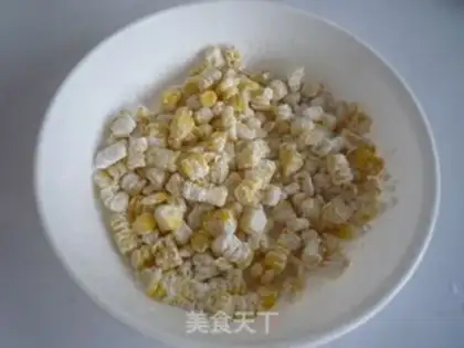 Make Golden corn cake step 3
