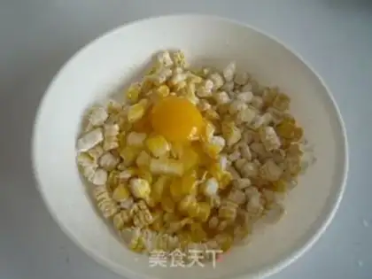 Make Golden corn cake step 4