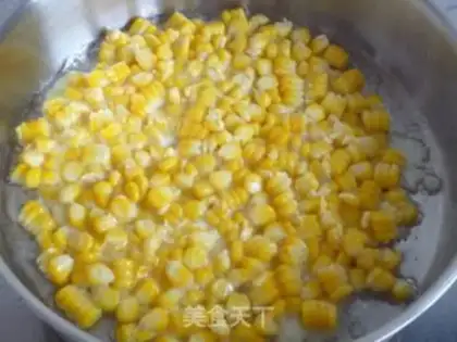 Make Golden corn cake step 6