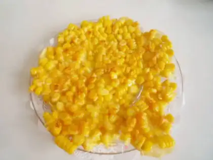 Make Golden corn cake step 7