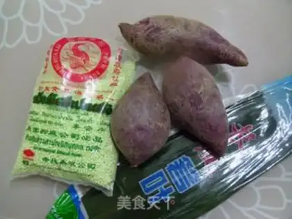 Make Purple sweet potato crystal rice dumplings step 0
