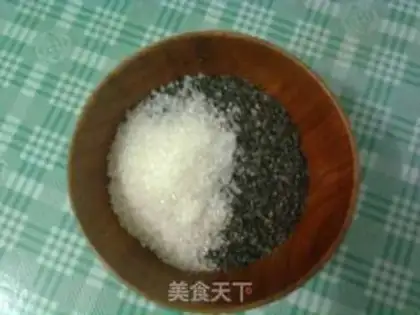 Make Sesame broken crispy bun step 2