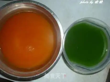 Make Colored pig skin jelly step 11