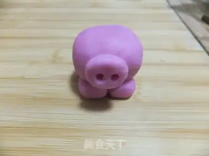 Make Cute pig pig glutinous rice dumplings step 6