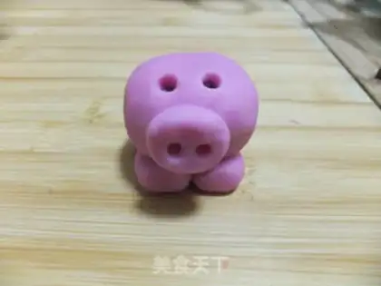 Make Cute pig pig glutinous rice dumplings step 7