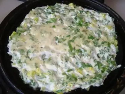 Make vegetable cake step 3