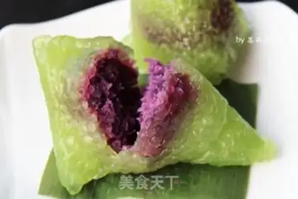 Make Purple sweet potato crystal rice dumplings step 16