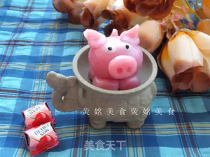 Make Cute pig pig glutinous rice dumplings step 13