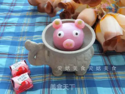 Make Cute pig pig glutinous rice dumplings step 14