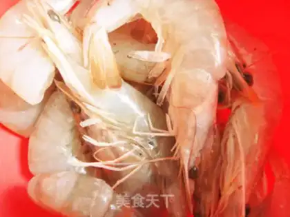Make Iced milk lychee shrimp balls step 5