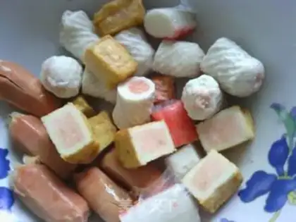 Make Amaranth fish tofu soup step 1