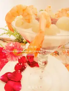 Make Iced milk lychee shrimp balls step 9