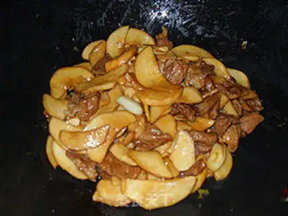 Make Fried pork slices with mushroom step 6
