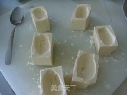 Make Steamed stuffed tofu step 5