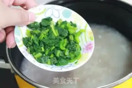Make Beef and spinach porridge step 5