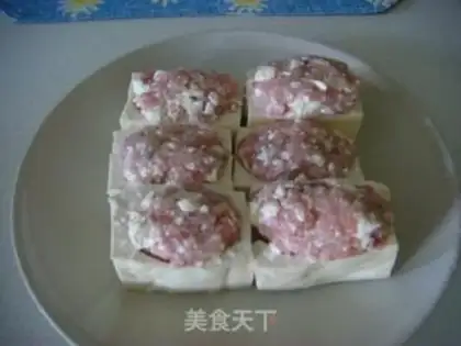 Make Steamed stuffed tofu step 8