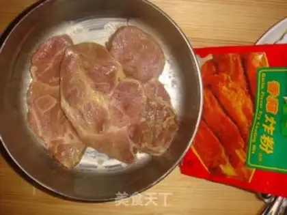 Make Garlic pork chop step 1