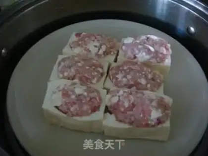 Make Steamed stuffed tofu step 9