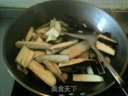 Make stir-fried eggplant with cabbage step 3