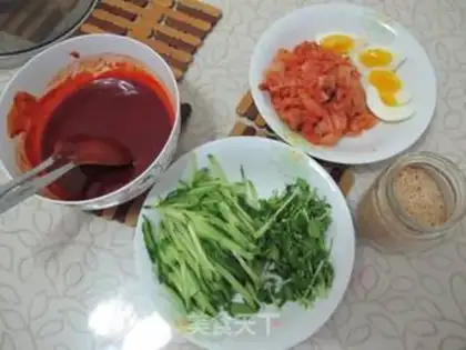 Make cold noodles step 6