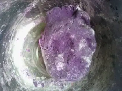 Make Purple sweet potato glutinous rice balls step 5