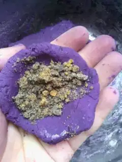 Make Purple sweet potato glutinous rice balls step 7